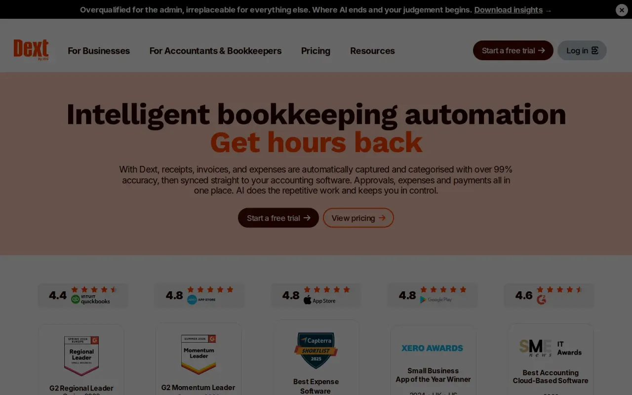 Screenshot of Dext