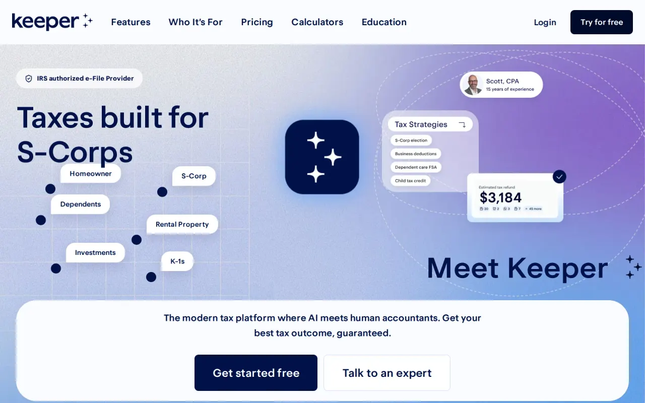 Screenshot of Keeper