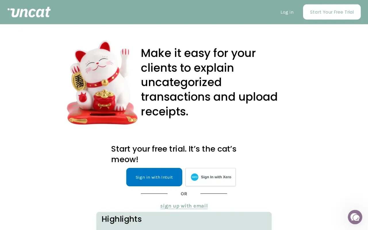 Screenshot of Uncat