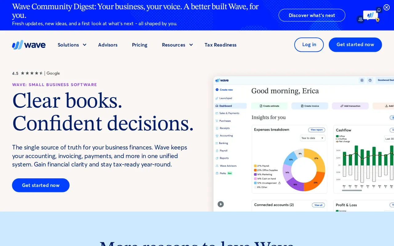 Screenshot of Wave