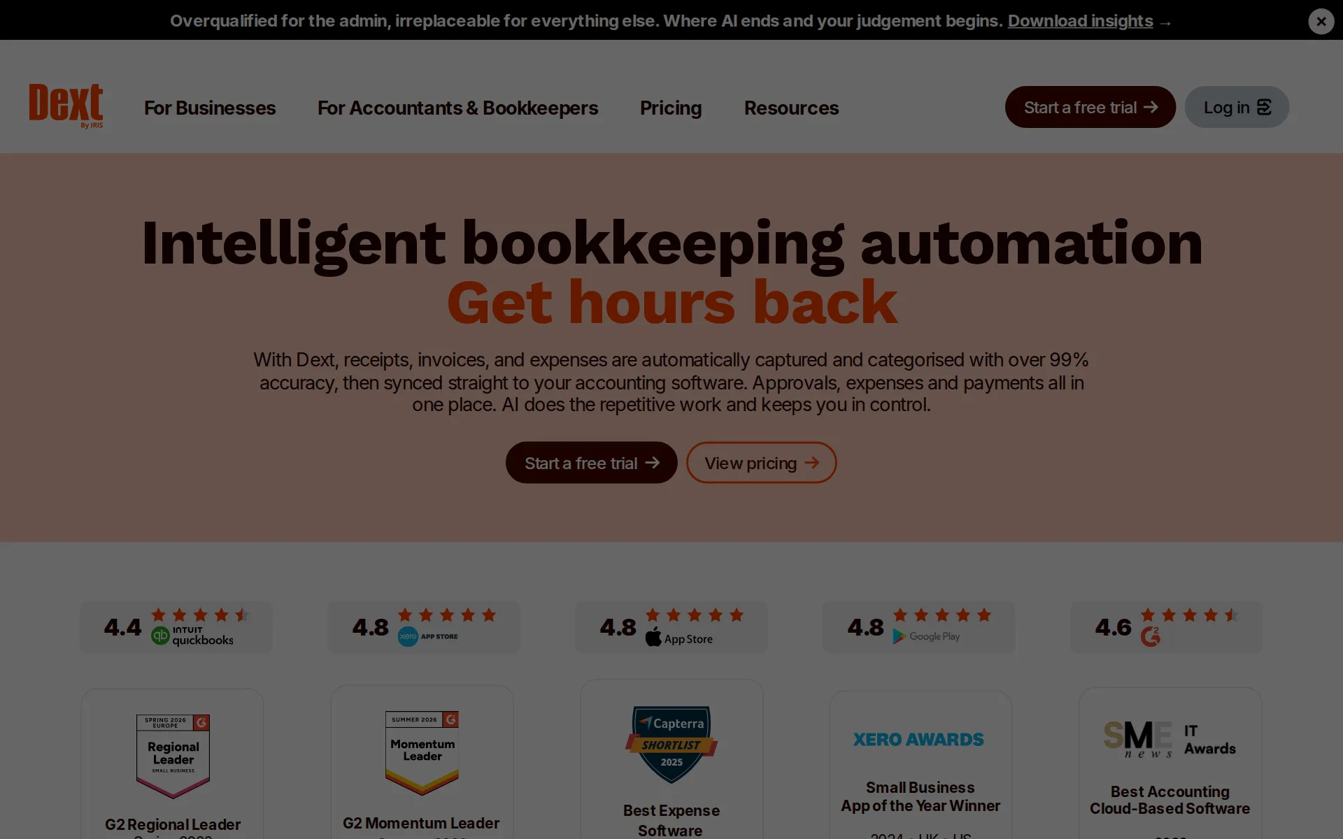 Screenshot of Dext
