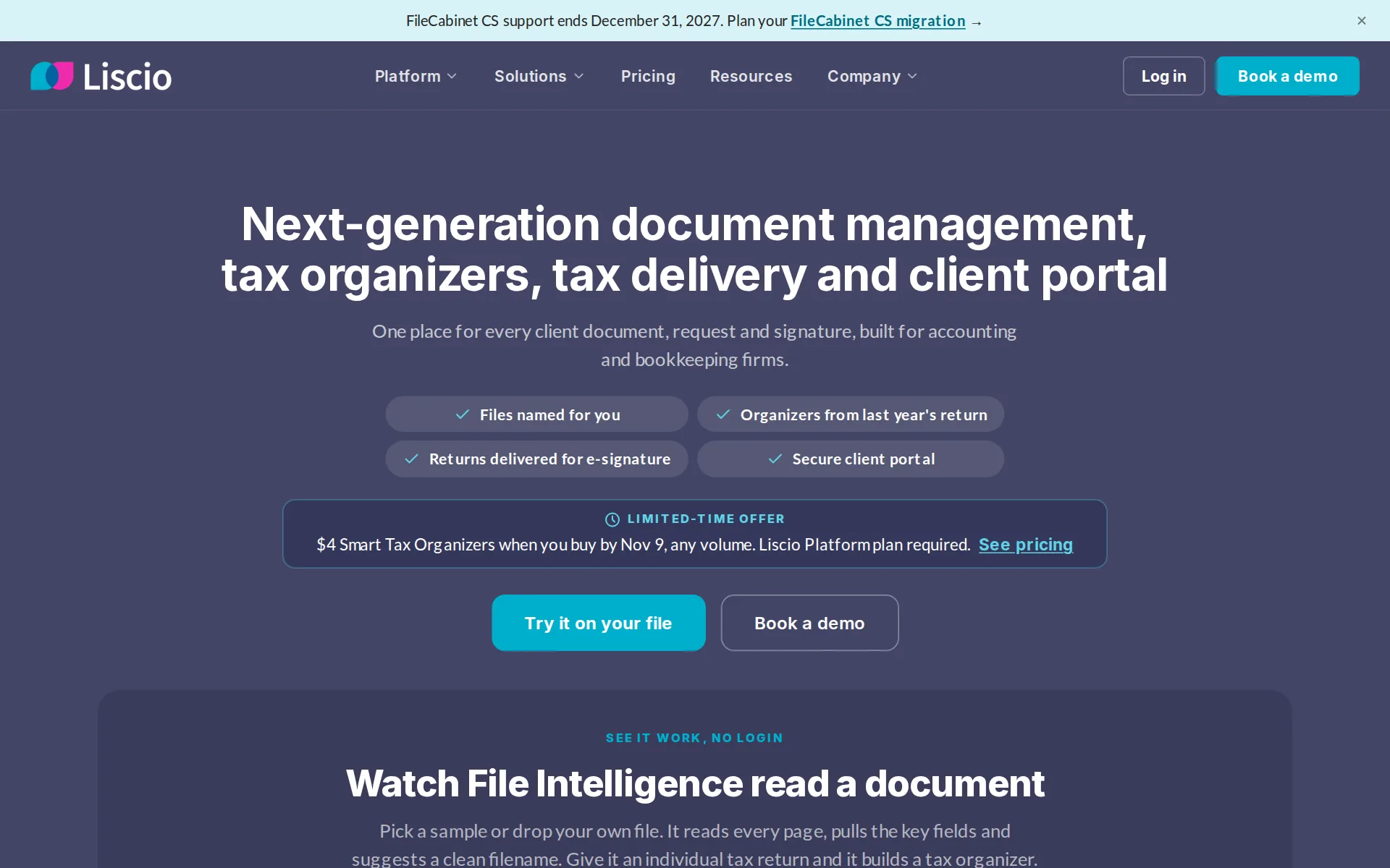 Screenshot of Liscio